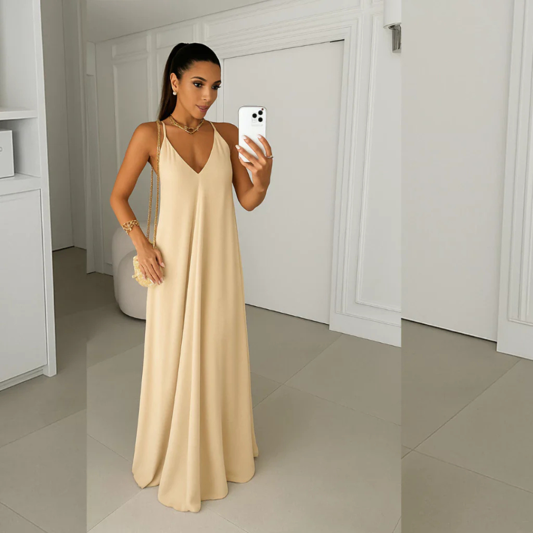 Vestido Longo Éter Tule — Iris Bela