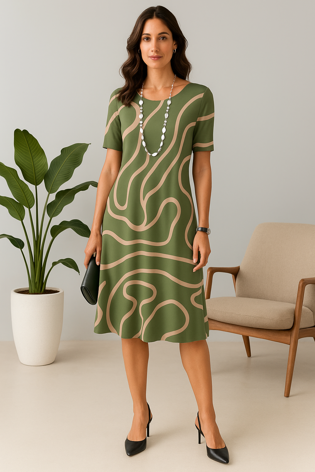 Vestido Amarílis Preto e Branco — Iris Bela