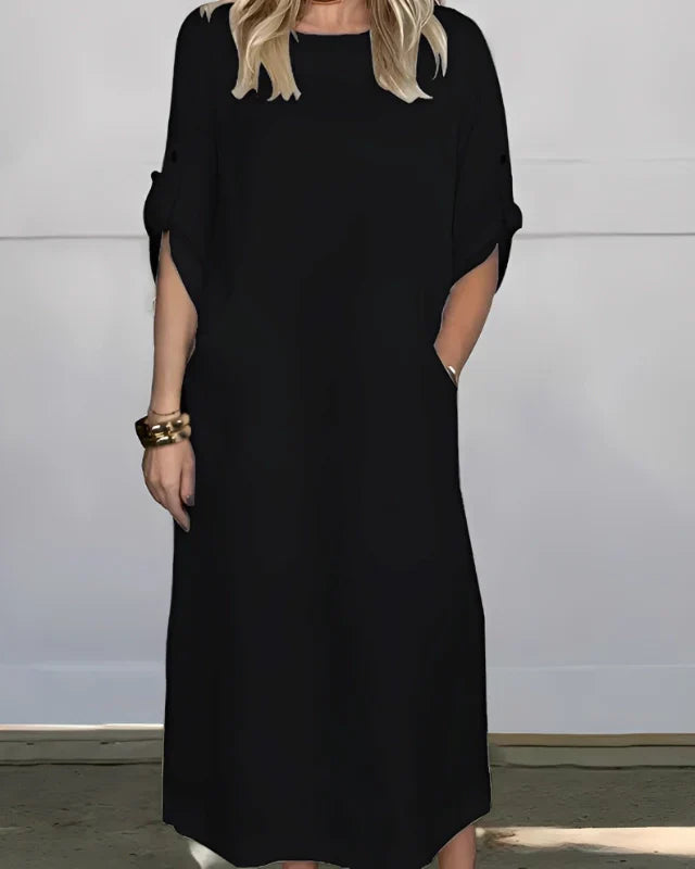 Vestido Casual Susan | Linho Puro — Iris Bela