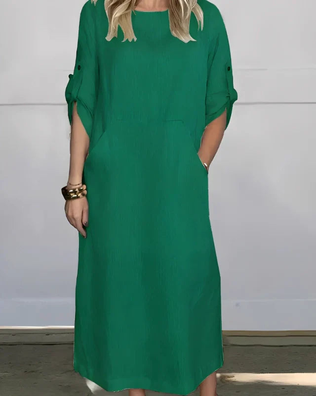 Vestido Casual Susan | Linho Puro — Iris Bela