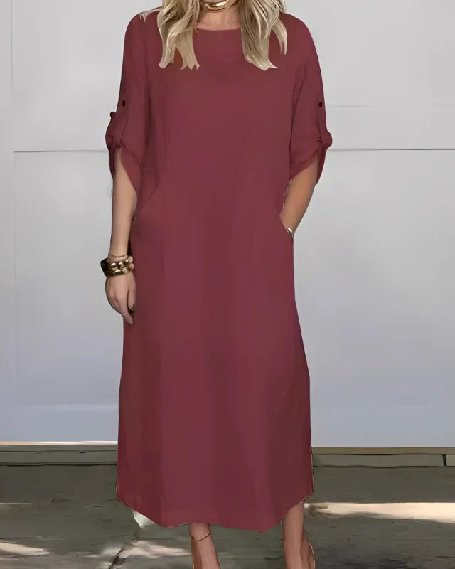 Vestido Casual Susan | Linho Puro — Iris Bela