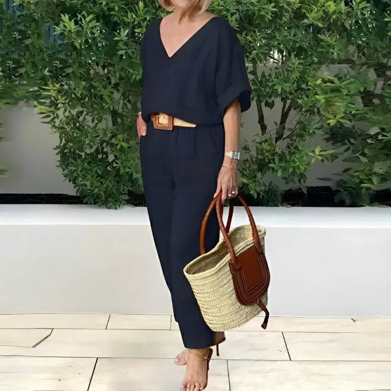 Conjunto Feminino Casual de Algodão e Linho Vicenza — Iris Bela