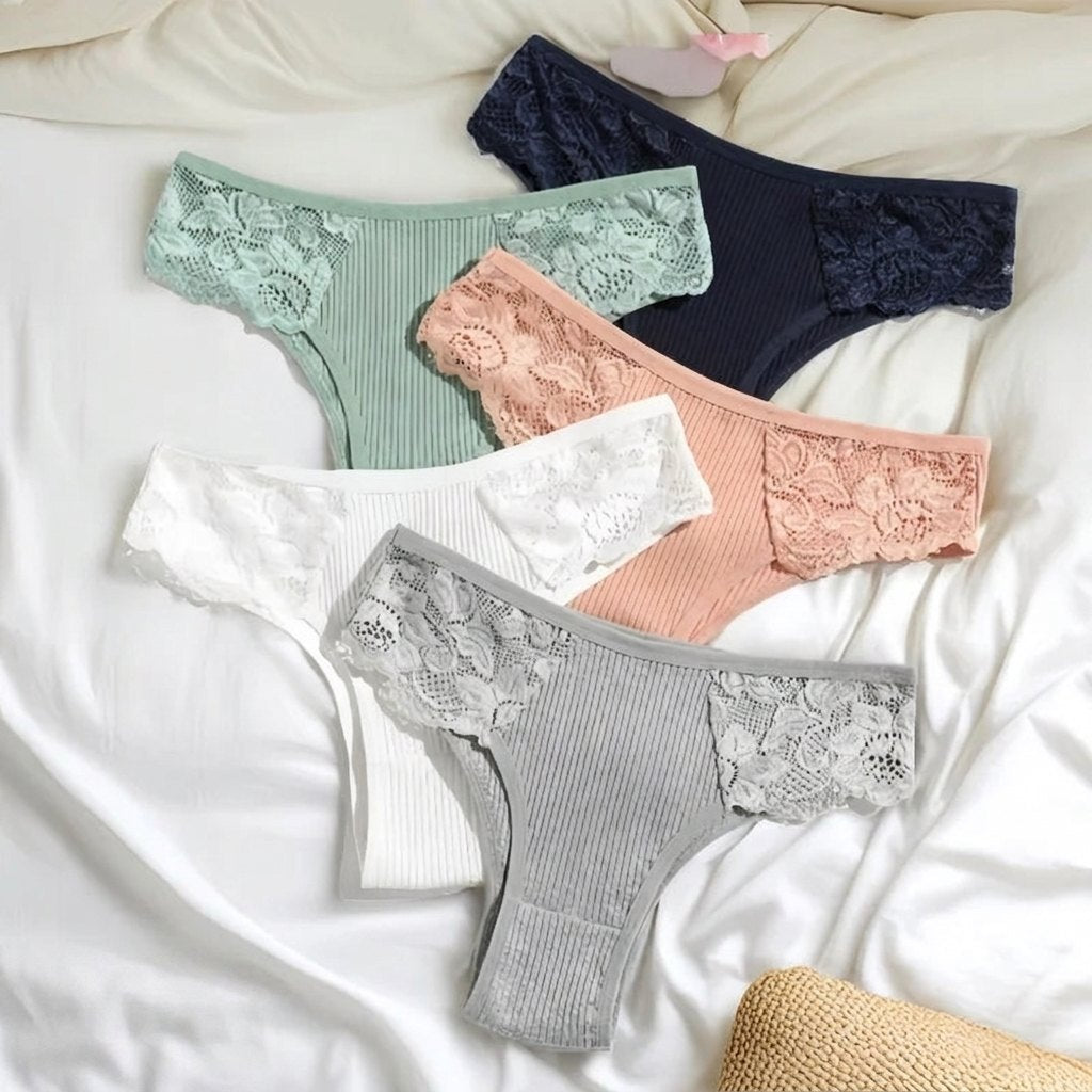Kit 5 Calcinhas Comfort Belt Originais 100% Algodão — Iris Bela