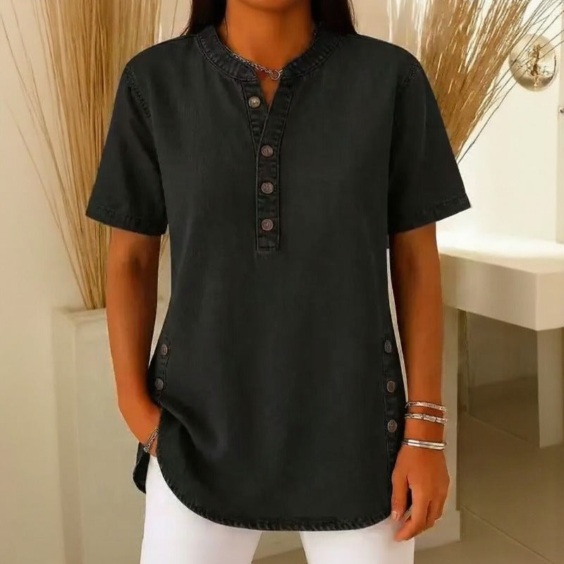 Blusa Jeans Calenny Preto