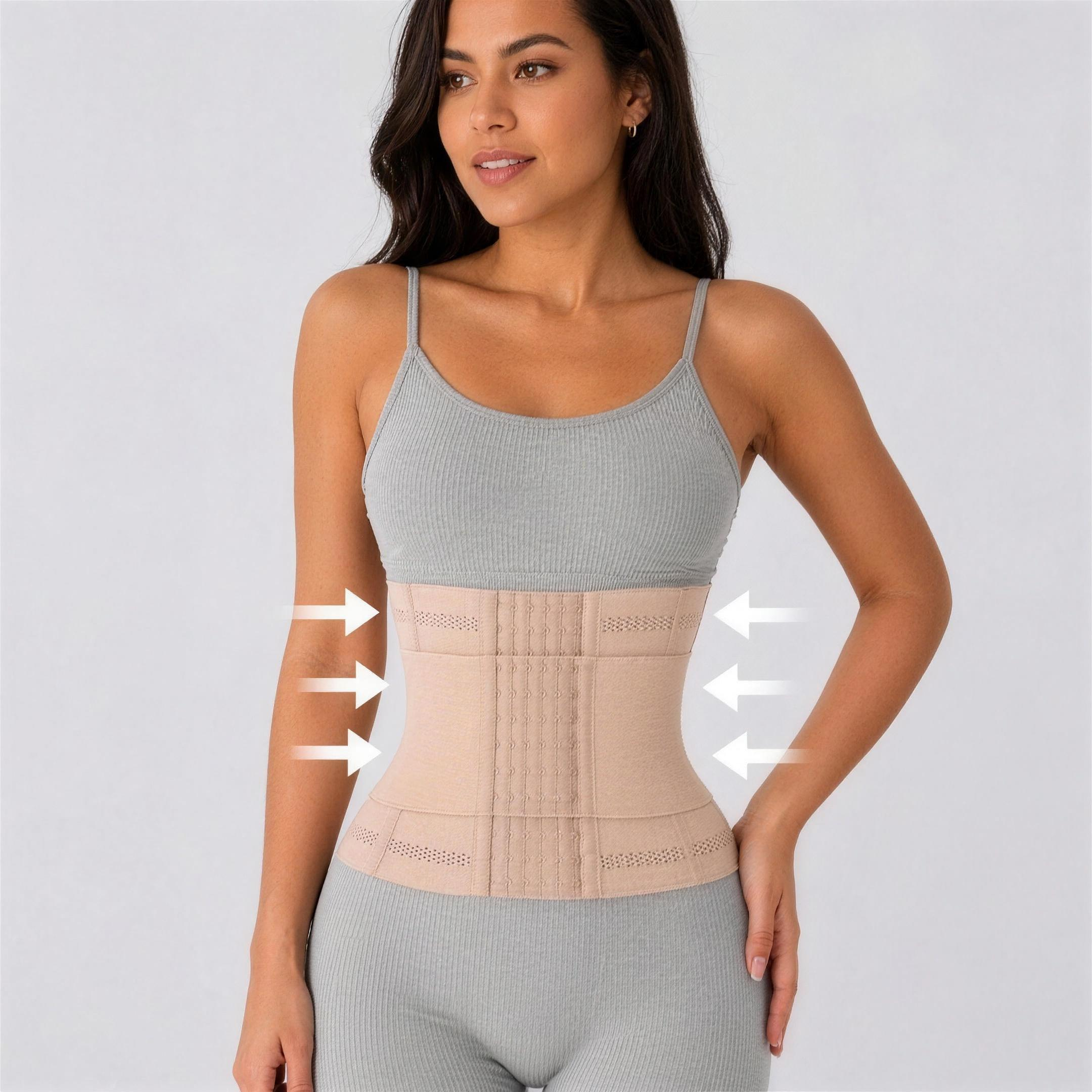 Cinta Modeladora CurveFit Bege — efeito de compressão na cintura — Iris Bela