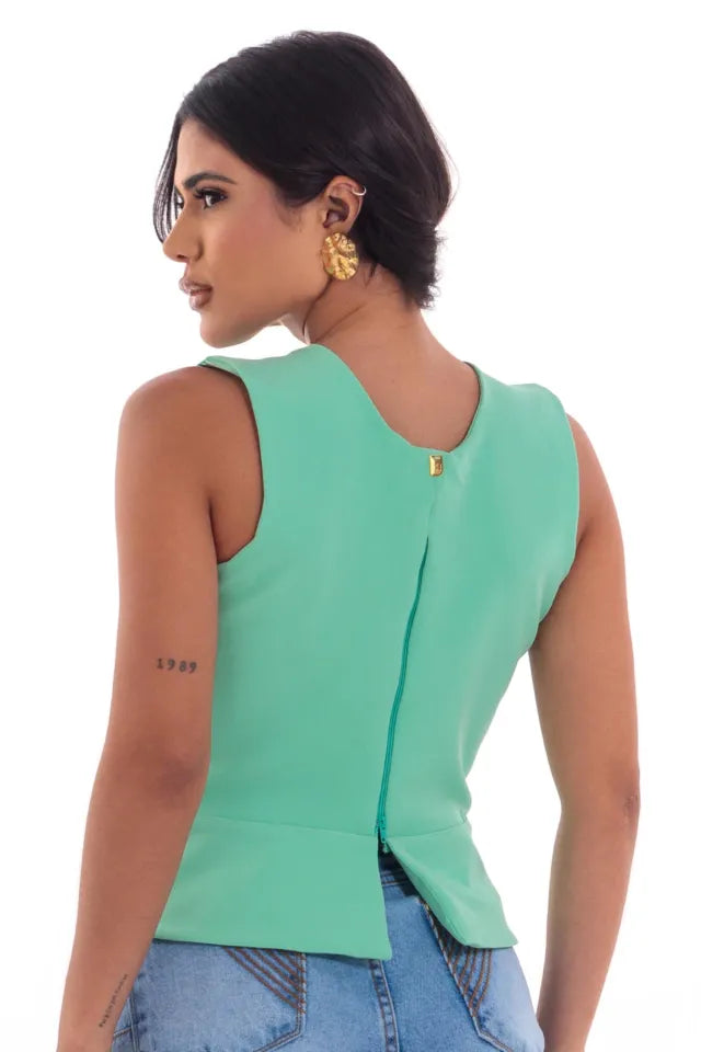 Blusa Peplum Pulsanti — Iris Bela