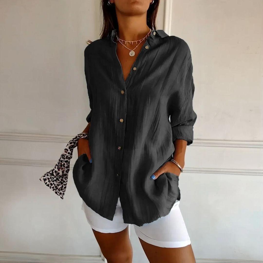Kit 3 Camisas Ibiza em Linho de Algodão – Design Semi Plissado — Iris Bela
