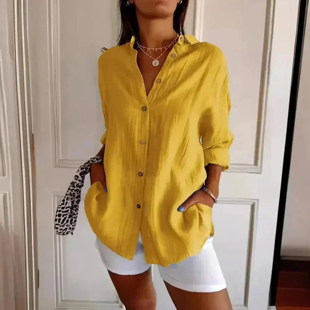Kit 3 Camisas Ibiza em Linho de Algodão – Design Semi Plissado — Iris Bela