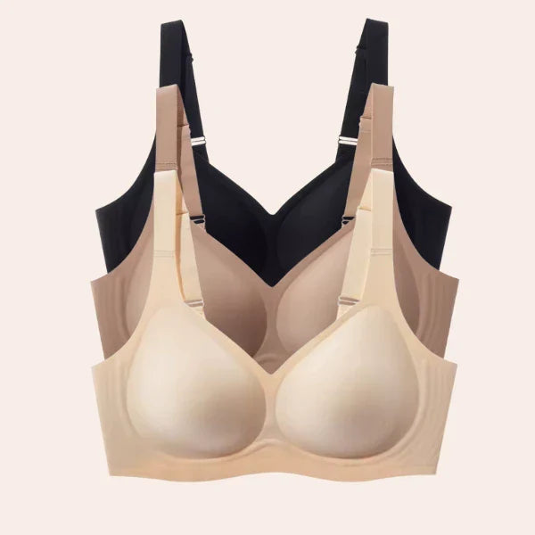 Kit 3 Sutiãs Luna Comfort™ - Sutiã com Efeito Invisível e Zero Marcas — Iris Bela