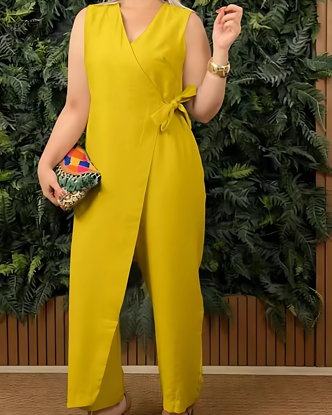 Macacão Bela | Decote em V - (Queridinho das Blogueiras)