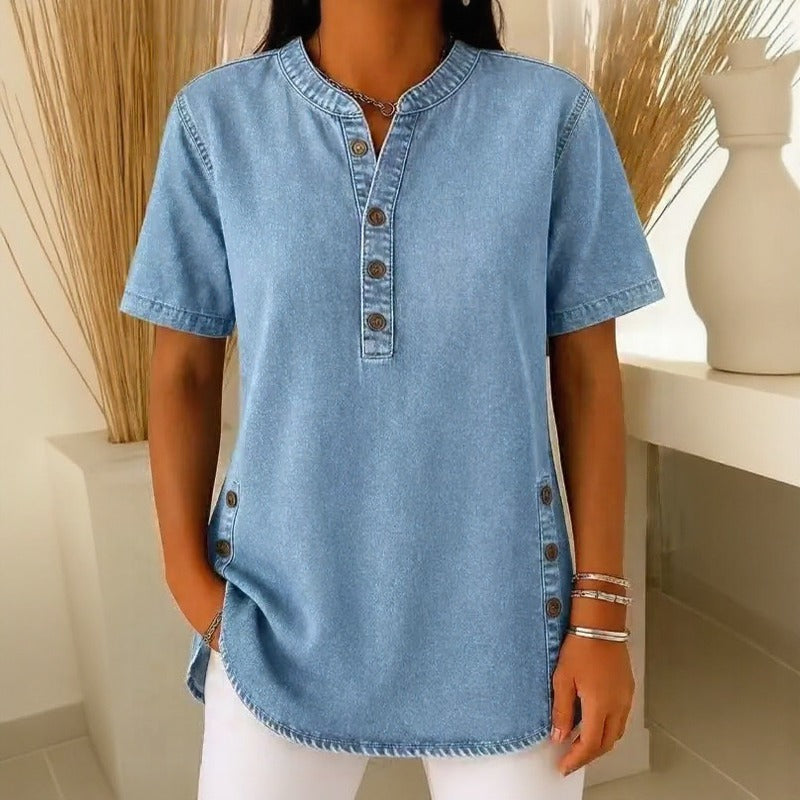 Blusa Jeans Calenny Azul Claro
