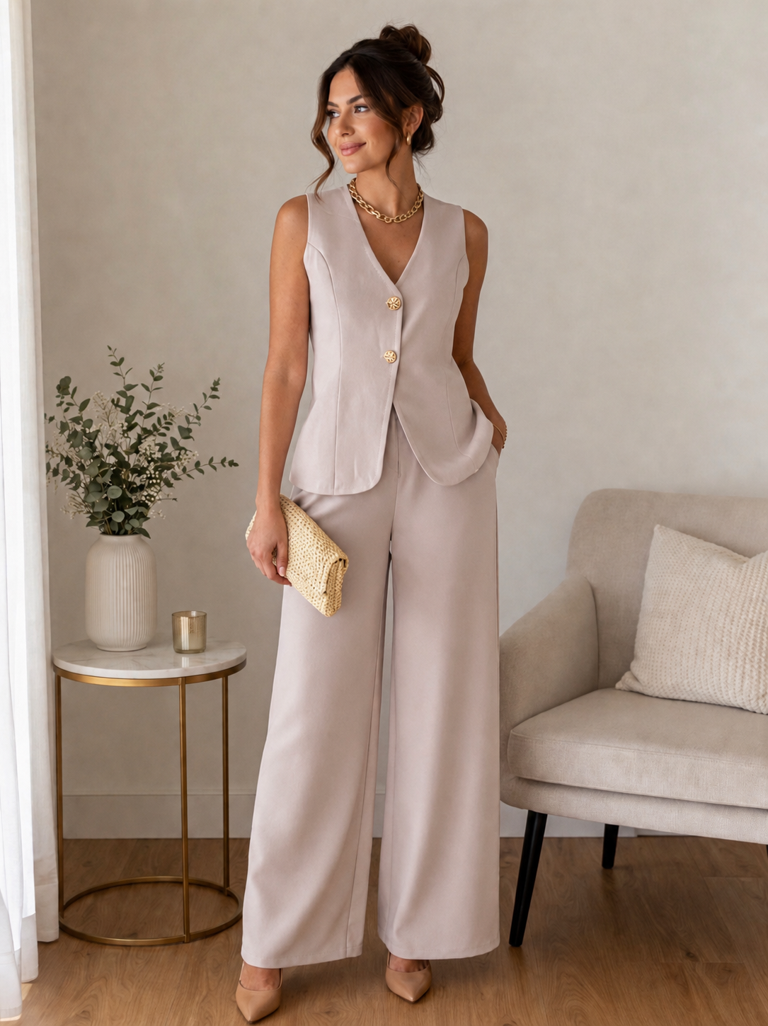 Conjunto Colete e Calça - detalhe 3