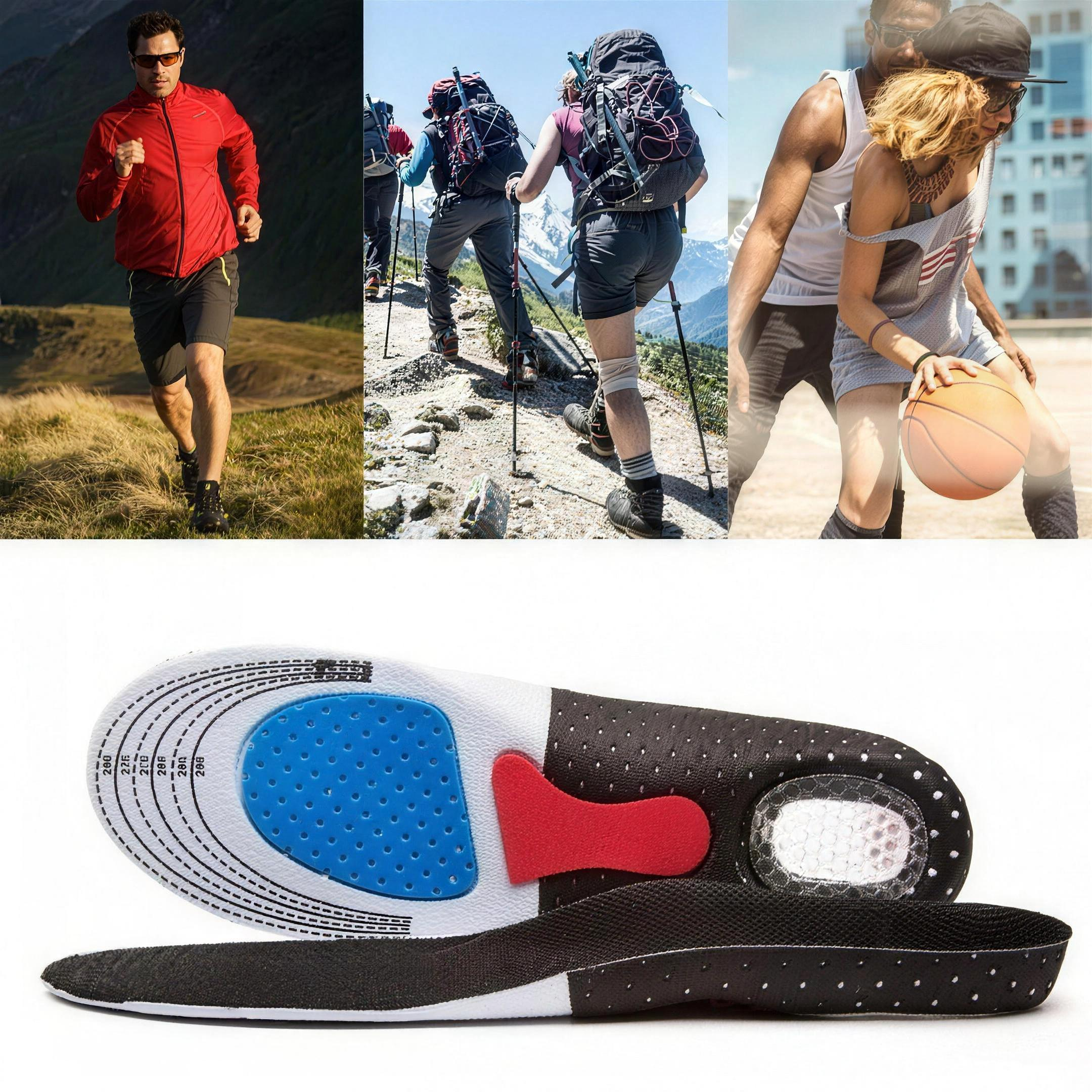 Palmilha Ortopédica de Gel - Uso em caminhada, trilha e esportes